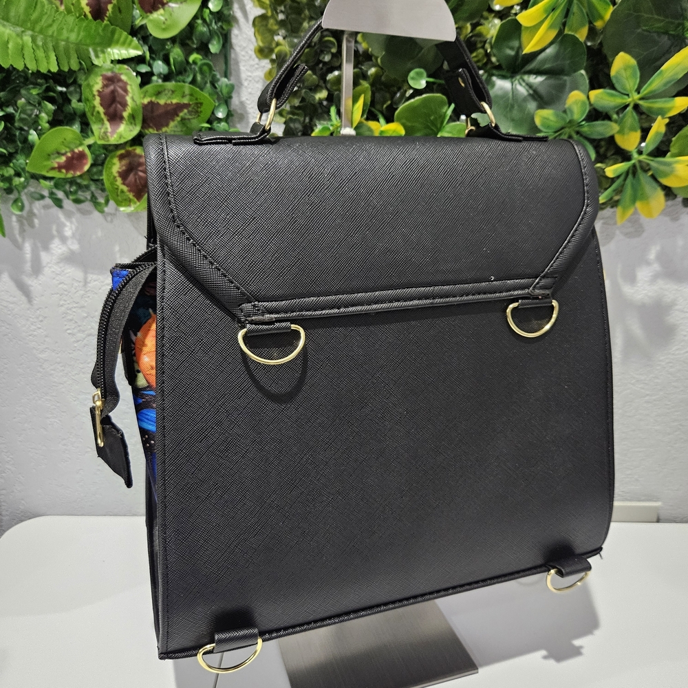 Charming Black and Multicolor Backpack - Picture 3 of 3